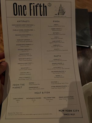 Trattoria One Fifth by Chef Marc Forgione’s | Italian Restaurant by null