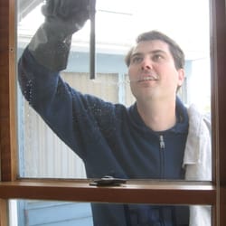 Clearly Clean Window Washing - Owner--Isaac Russell Cleaning Windows