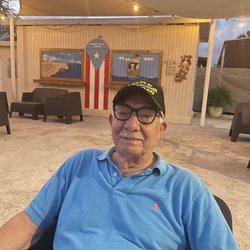 Combate Beach Resort - My grandfather relaxing by the pool