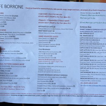 Cafe Borrone - Menu - Breakfast & Brunch Near Me - Menlo Park, California