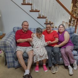 Spring Arbor of Raleigh - Pictured: Dad, Mom, Me, and Kathy. This is this past Christmas. My Dad died this past January.