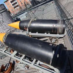 USS Wisconsin BB-64 - 2x 16" Shells