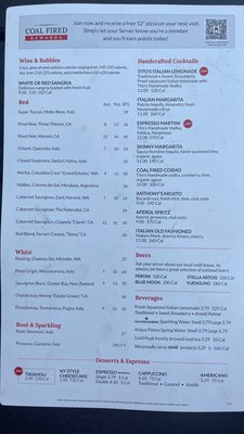 Menu photo 1 Anthony's Coal Fired Pizza & Wings Delray Beach, FL Menu photo 1 Anthony's Coal Fired Pizza & Wings Delray Beach, FL