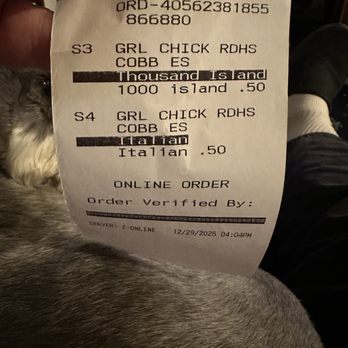 Logan's Roadhouse - Receipt to prove we were there - Steakhouses Near Me - Jackson, Tennessee
