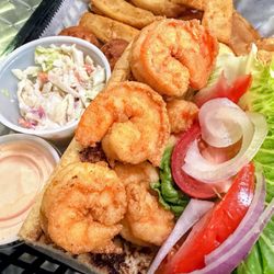 Macker Seafood - Shrimp po boy sandwiches