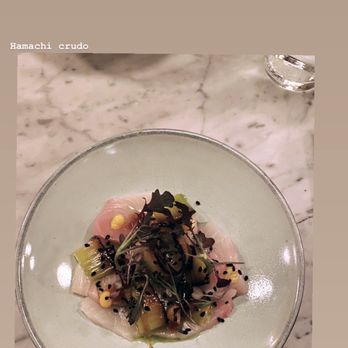 L'Accolade - Hamachi crudo. - French Near Me - New York, New York L'Accolade - Hamachi crudo. - French Near Me - New York, New York