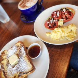 la Madeleine - Avocado toast, chai latte, French toast