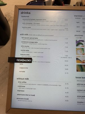 Menu photo 8 Moonwake Coffee Roasters San Jose, CA Menu photo 8 Moonwake Coffee Roasters San Jose, CA