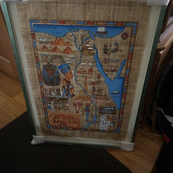 Blackbird Gallery + Framing - Papyrus art bought in Aswan, Egypt (December 2024) - Framing Near Me - Chicago, Illinois