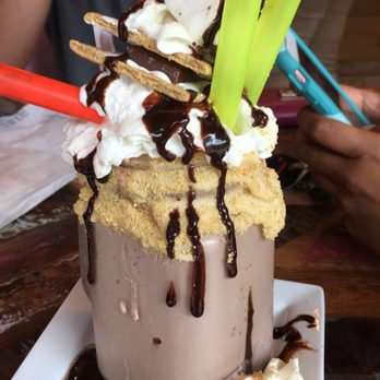 K & J's Elegant Pastries - S'mores milkshake!! So big I had to share! - Desserts Near Me - Birmingham, Alabama K & J's Elegant Pastries - S'mores milkshake!! So big I had to share! - Desserts Near Me - Birmingham, Alabama