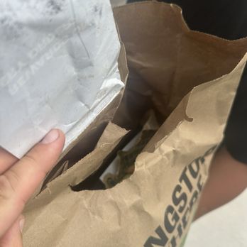 Wingstop - Bag cane like this open from delivery driver - Chicken Wings Near Me - Irvine, California Wingstop - Bag cane like this open from delivery driver - Chicken Wings Near Me - Irvine, California