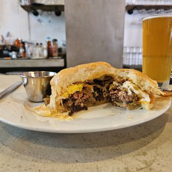 Caficultura - Breakfast burger (after) - Caribbean Near Me - San Juan, Puerto Rico