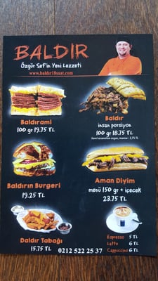 Menu photo 7 Baldır Sirkeci Istanbul, 34 Menu photo 7 Baldır Sirkeci Istanbul, 34