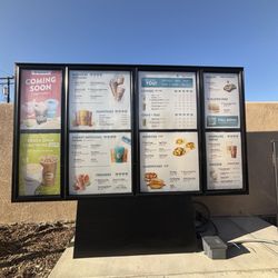Drive thru menu