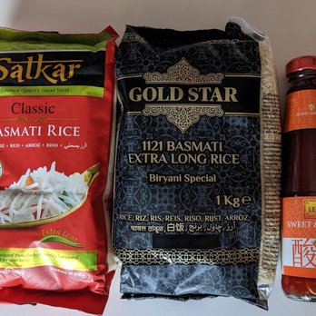 Global Supermarket - My purchases today: Basmati A rice (long) from India and from Pakistan, and sweet & sour pineapple sauce - Grocery Near Me - Milan, Michigan Global Supermarket - My purchases today: Basmati A rice (long) from India and from Pakistan, and sweet & sour pineapple sauce - Grocery Near Me - Milan, Michigan