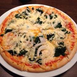 Da Luigi - Pizza Olivia im Restaurant selber.