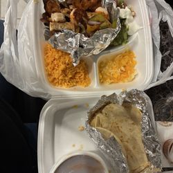 Chicken and shrimp parrrillada