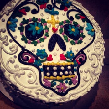 Wild Flour Bakery - Dia Los muertos sugar skull cake - i didn't want to eat it bc it was so pretty! - Bakeries Near Me - Rocky River, Ohio Wild Flour Bakery - Dia Los muertos sugar skull cake - i didn't want to eat it bc it was so pretty! - Bakeries Near Me - Rocky River, Ohio