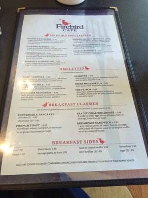 Menu photo 7 Firebird Cafe Essex Junction, VT Menu photo 7 Firebird Cafe Essex Junction, VT