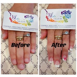 Blue Nail & Spa - UV GEL, organic dipping powder manicure, gel polish manicure Newtown ct best nail salon