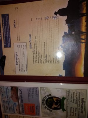 Menu photo 2 Chaperral Cafe Shelbyville, IN Menu photo 2 Chaperral Cafe Shelbyville, IN