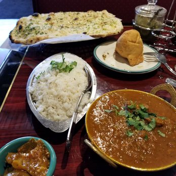 Curry Pizza Kitchen - Lamb curry, pickled mango, rice, lamb samosa, garlic naan.. spicy and delicious! - Indian Near Me - South Jordan, Utah Curry Pizza Kitchen - Lamb curry, pickled mango, rice, lamb samosa, garlic naan.. spicy and delicious! - Indian Near Me - South Jordan, Utah