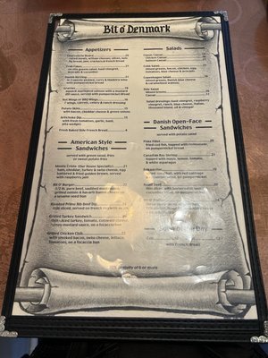 Menu photo 1 The Bit O'Denmark Solvang, CA