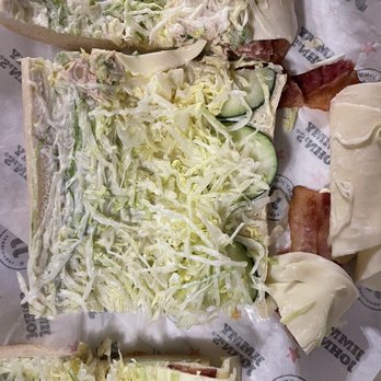 Jimmy John's - No tuna on the middle section. They told me on the phone a 15" sub get only 2 scoops of tuna. - Sandwiches Near Me - Grand Rapids, Michigan Jimmy John's - No tuna on the middle section. They told me on the phone a 15" sub get only 2 scoops of tuna. - Sandwiches Near Me - Grand Rapids, Michigan