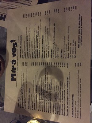 Menu photo 3 Mirá Vos! Santiago, RM
