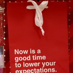 Target - Realistic gift bag
