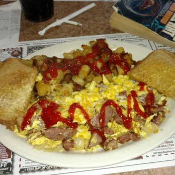 122 Diner - Sunday morning kielbasa scrambler. - Breakfast & Brunch Near Me - Holden, Massachusetts 122 Diner - Sunday morning kielbasa scrambler. - Breakfast & Brunch Near Me - Holden, Massachusetts