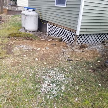 BCS & Sons Construction - I am attaching before and after pictures of what Shawn did to my yard. I am 9 mths pregnant and this is how this jerk left my yard.Trashed!! - General Contractors Near Me