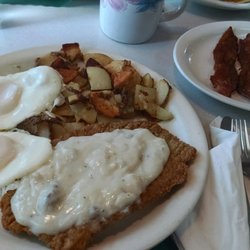 Sandy's Diner - Country fried steak breakfast