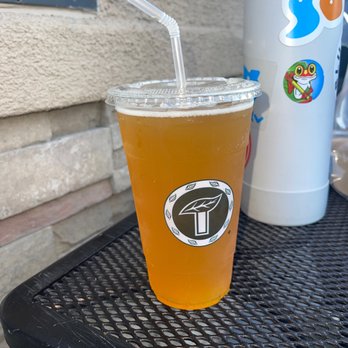 Tea Station Express - Peach green tea 1/4 sweetened - Bubble Tea Near Me - Temple City, California Tea Station Express - Peach green tea 1/4 sweetened - Bubble Tea Near Me - Temple City, California