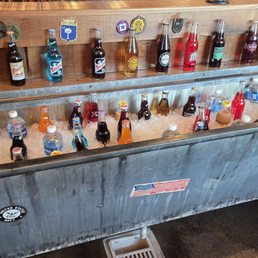Bottled soda selection