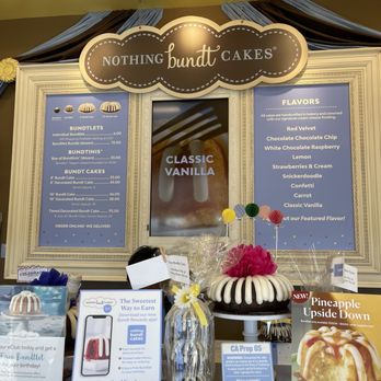 Nothing Bundt Cakes - Menu - Bakeries Near Me - Tustin, California