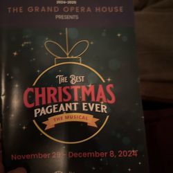 Grand Opera House - Program for The Best Christmas Pageant Ever.