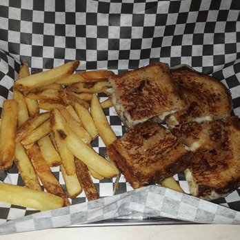 All Square - Jerk Chicken Grilled Cheese and fries - American Near Me - Minneapolis, Minnesota