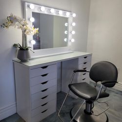 Norse Skin Care - Bridal/special occasion makeup station.