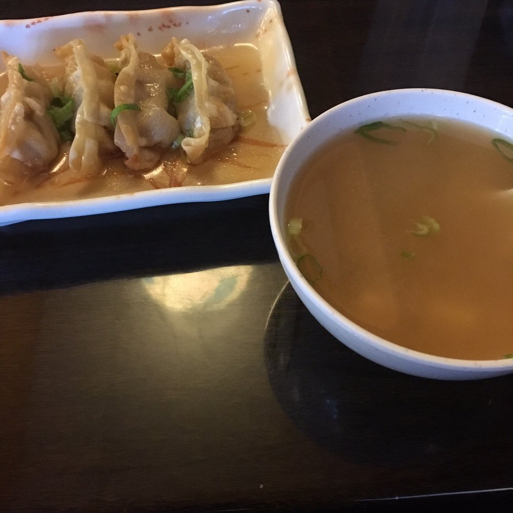 Akaibara Sushi Lounge - Dumplings n miso soup - Sushi Bars Near Me - Carolina, Puerto Rico