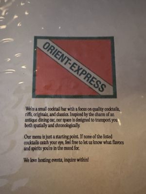 Orient Express Cocktail Bar by null