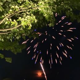 fireworks off the pier