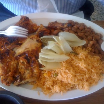 Los 3 Pollos - 1/2 Chicken, rice and beans - Mexican Near Me - Gardena, California