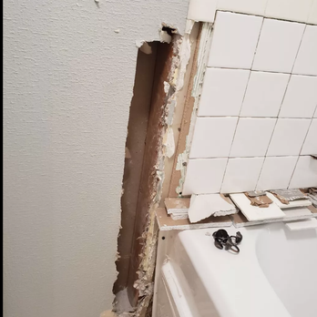 Kingdom Plumbing - Why did Kingdom Plumbing feel the need to do this to the wall - Plumbing Near Me Kingdom Plumbing - Why did Kingdom Plumbing feel the need to do this to the wall - Plumbing Near Me