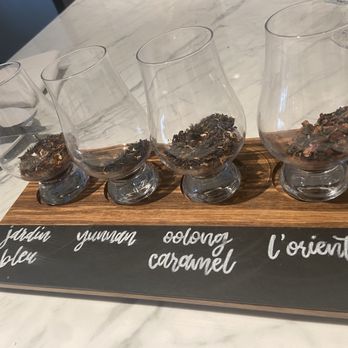 Le Meridien Pasadena Arcadia - samples of tea for the first 4 choices on the menu. the other ones are tea bags (no samples) - Hotels Near Me - Arcadia, California
