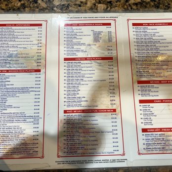 Com Tam Thanh - Menu as of 1/9/23 - Vietnamese Near Me - San Jose, California