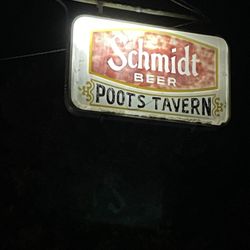 Poot's Tavern - Sign out front.