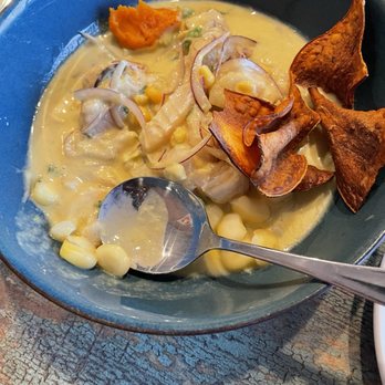 Azafran Restaurant - Peruvian ceviche. Frozen corn and fish. As a Peruvian this dish was a disgrace! - Breakfast & Brunch Near Me - Camarillo, California Azafran Restaurant - Peruvian ceviche. Frozen corn and fish. As a Peruvian this dish was a disgrace! - Breakfast & Brunch Near Me - Camarillo, California