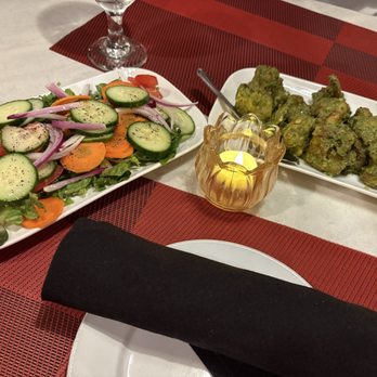 Great Indian Kitchen Restaurant and Bar  - Side salad, Gobi Bezule - Indian Near Me - Albany, New York
