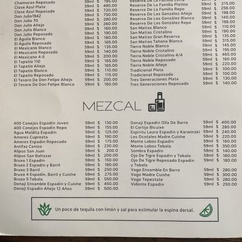 Casa Luna - Mezcal list - Mexican Near Me - Tlaquepaque, JAL